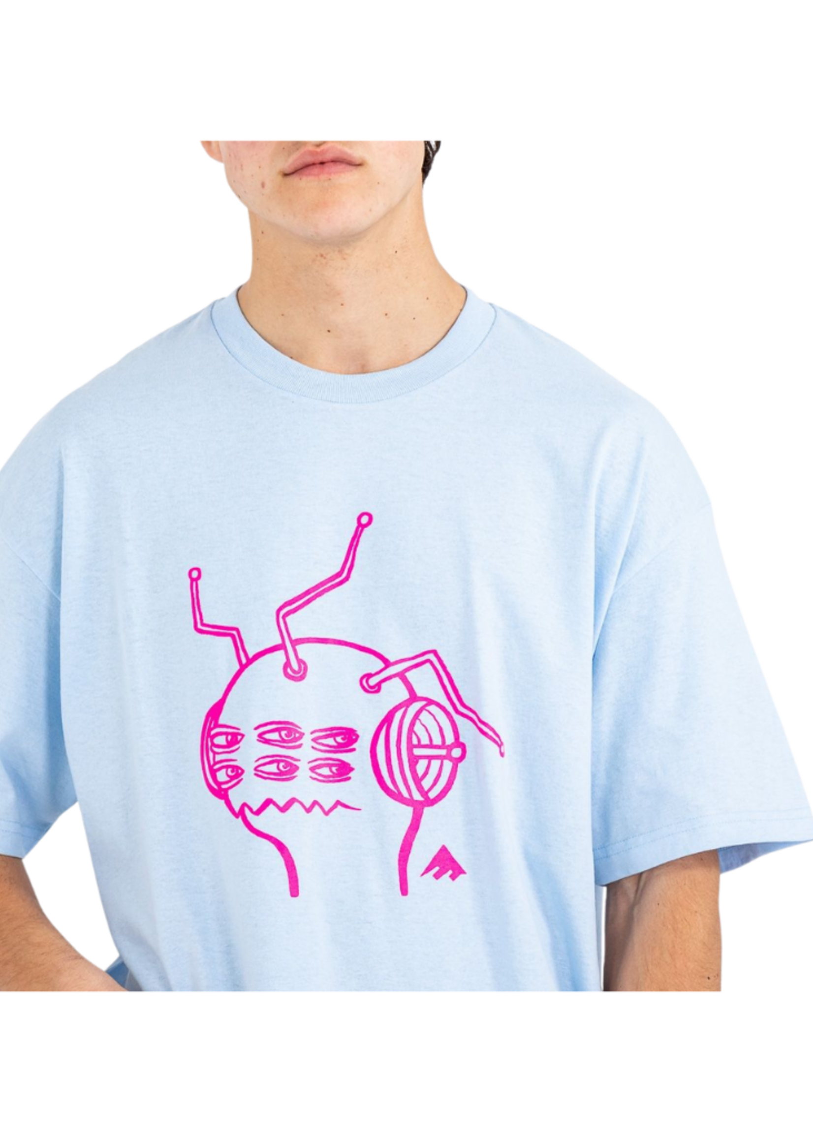 Emerica X Toy Machine Antenna  Men's T-Shirt Blue