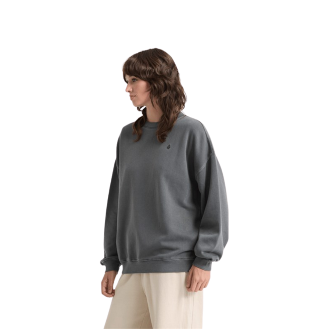 Volcom Women's Stone Soft Crewneck Sweater | Charcoal