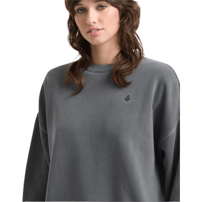 Volcom Women's Stone Soft Crewneck Sweater | Charcoal