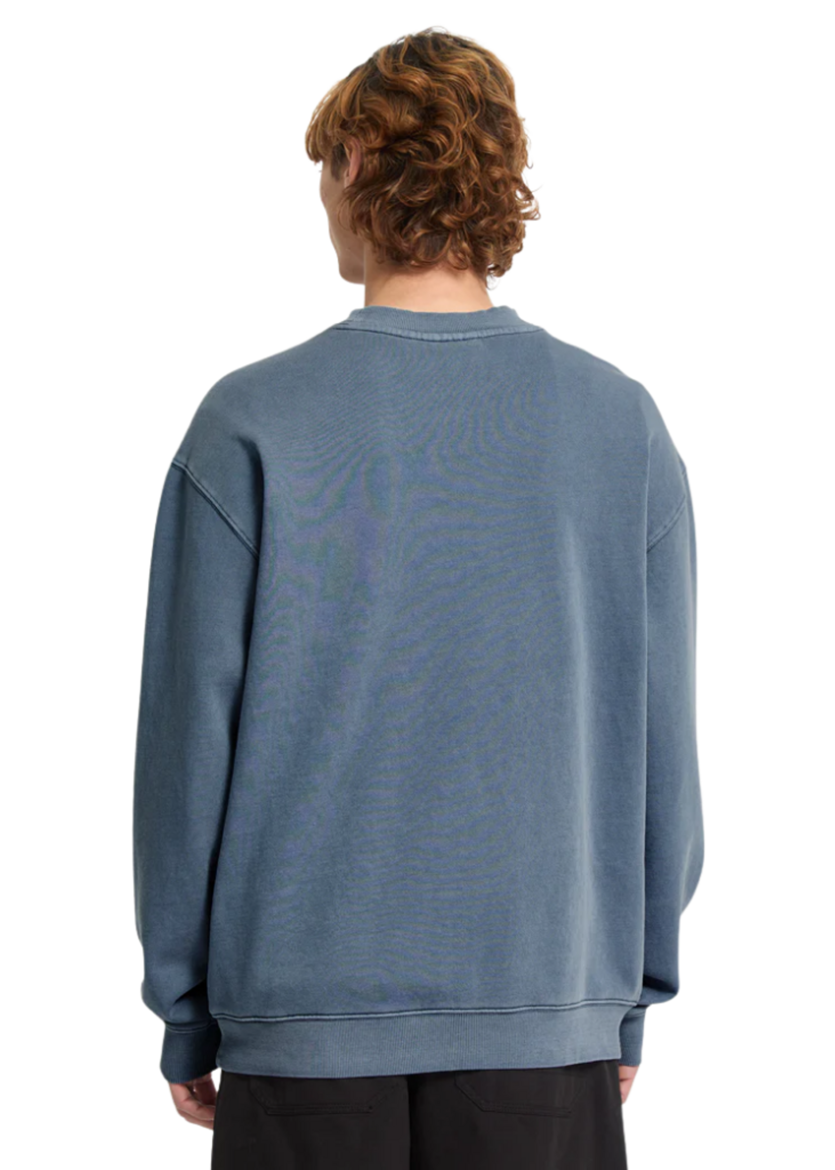 Volcom Men's Stone Soft Crewneck Sweater - Blue Wash
