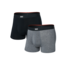 Saxx Vibe Xtra Soft Comfort 2 Pack | Black/Dark Grey