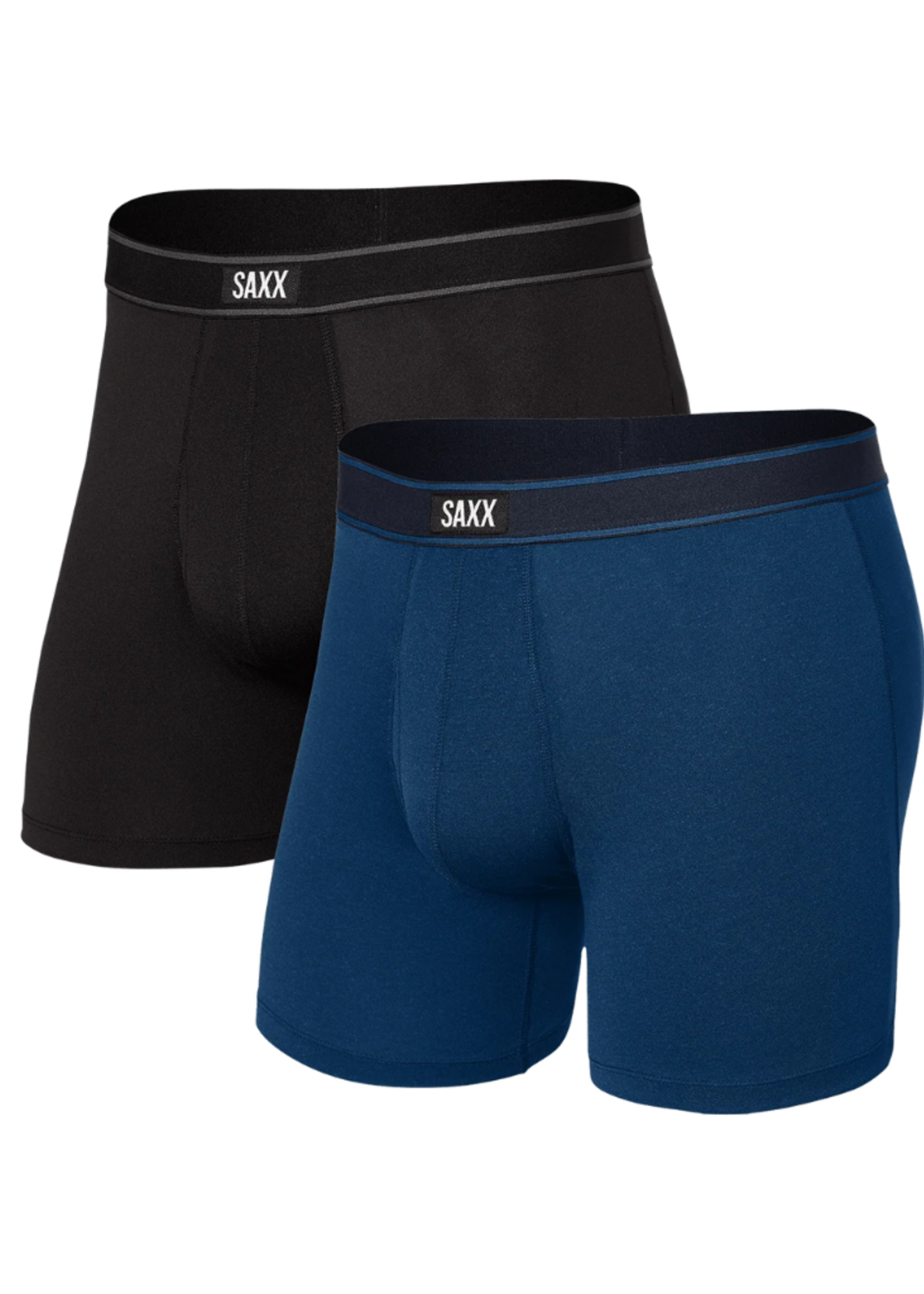 Saxx Daytripper Comfort Stretch 2 PK | Black/City Blue