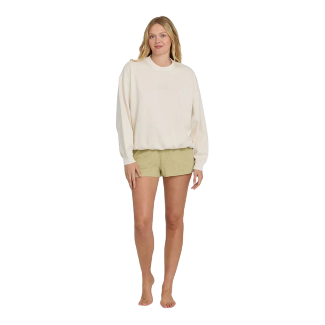 Billabong Women's Bleached Out Kendal Crewneck Sweater - Vanilla
