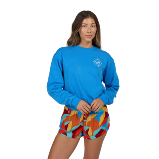 Salty Crew Women's Dock Line Crew | Bold Blue