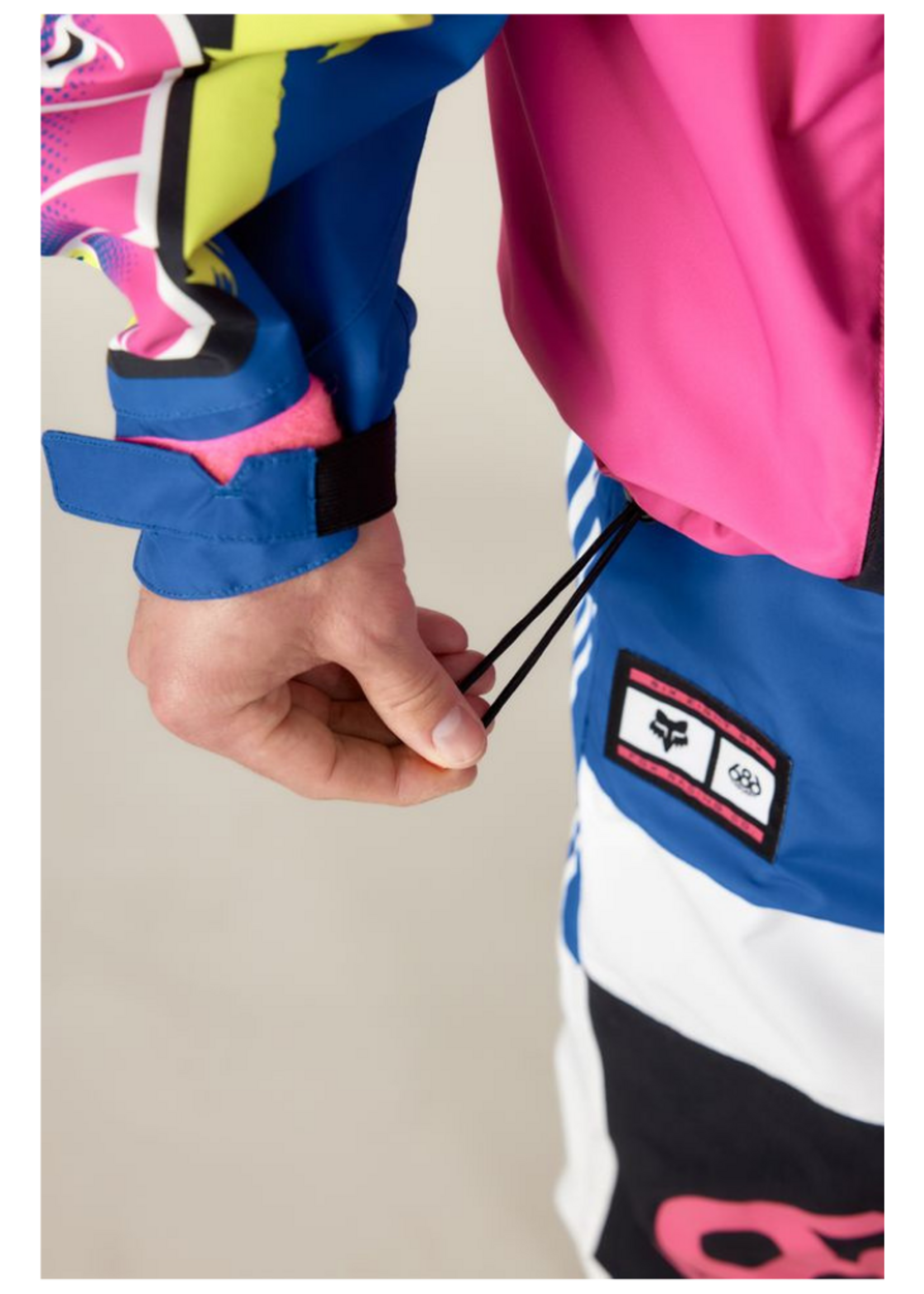 686  X Fox Racing Anorak Shell Jacket | Fox White Colourblock Large