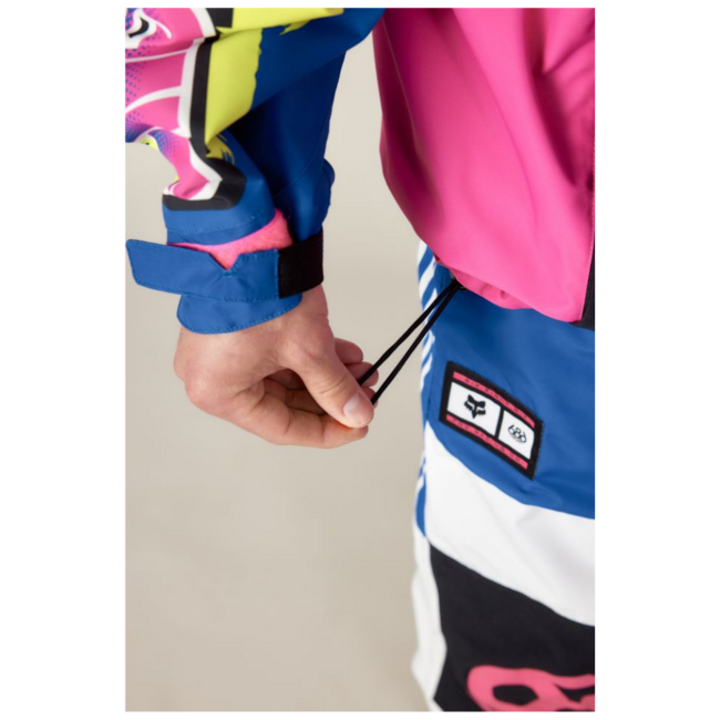 686 X Fox Racing Anorak Shell Jacket | Fox White Colourblock Large
