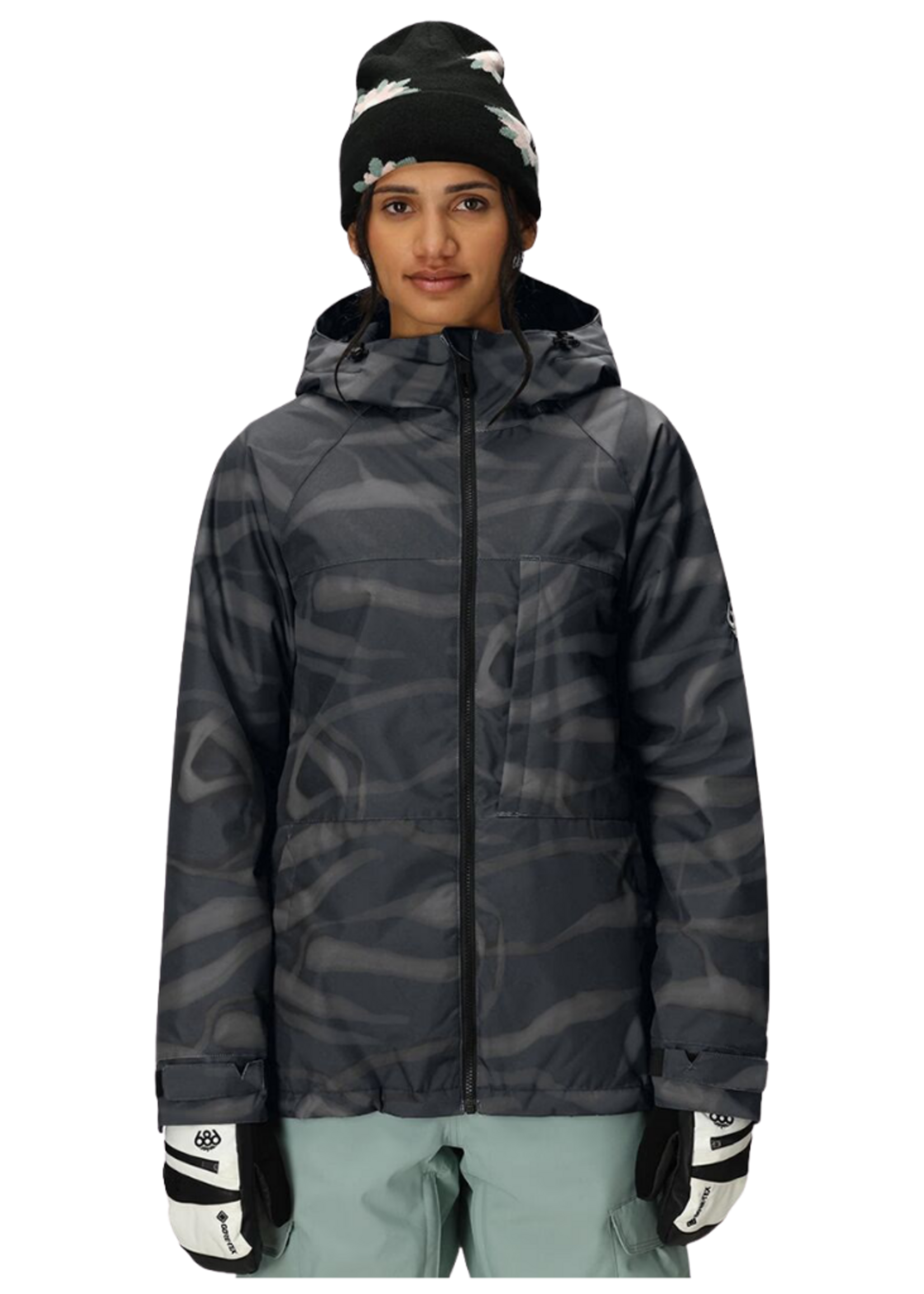 686 Women's Athena Insulated Jacket | Black Vapors