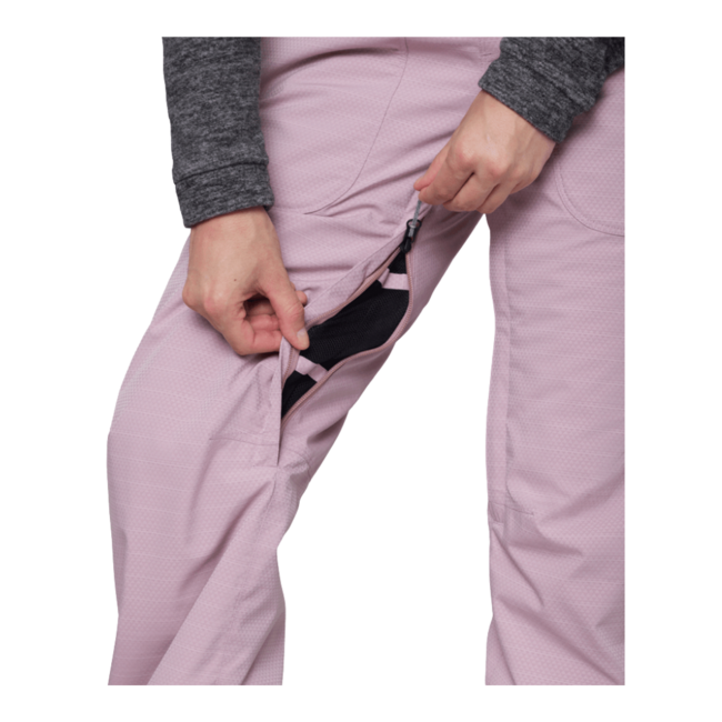 686 Women's Black Magic Insulated Bib | Dusty Mauve Geo Jacquard