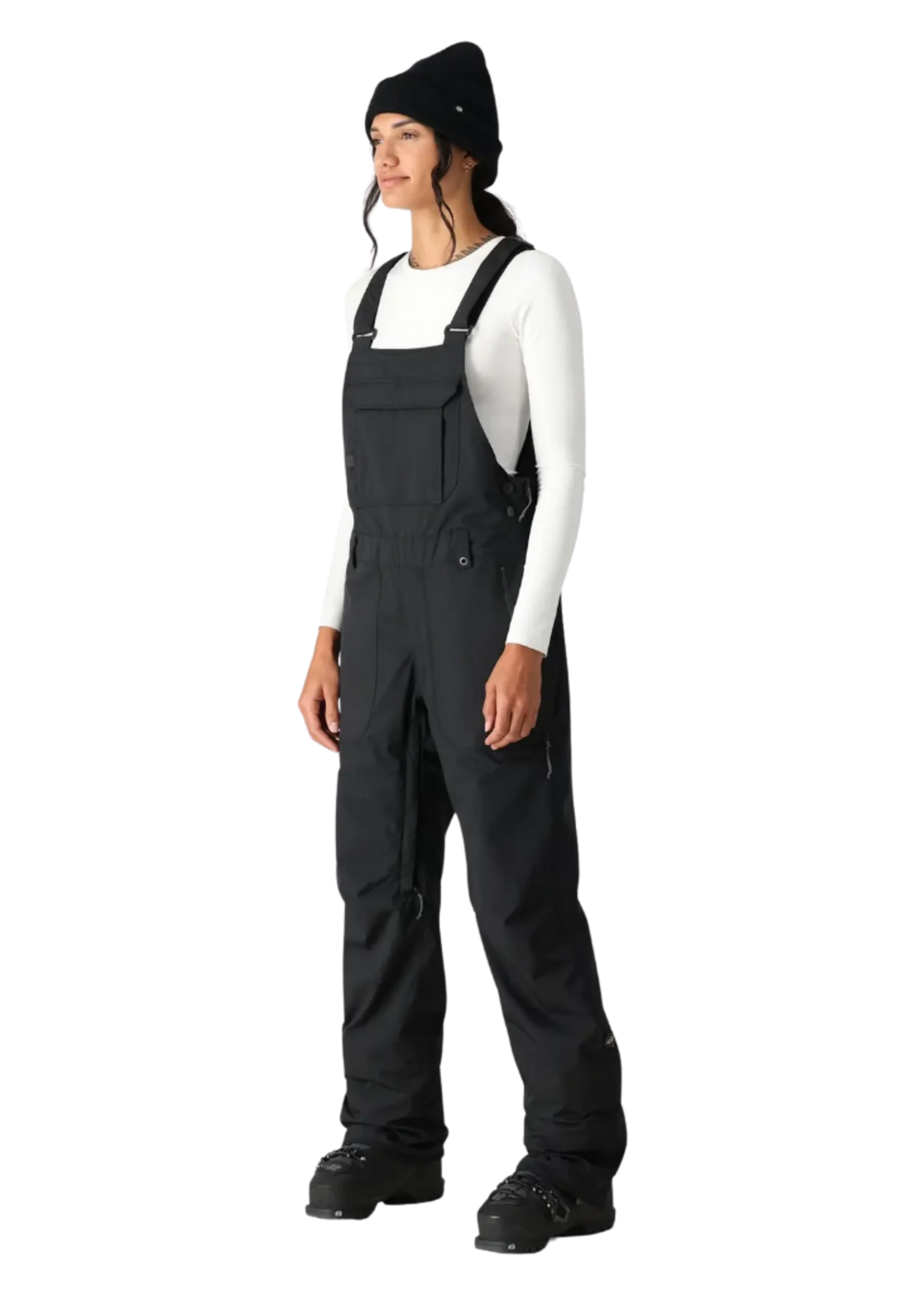 686 Women's Black Magic Insulated Bib | Black Geo Jacquard