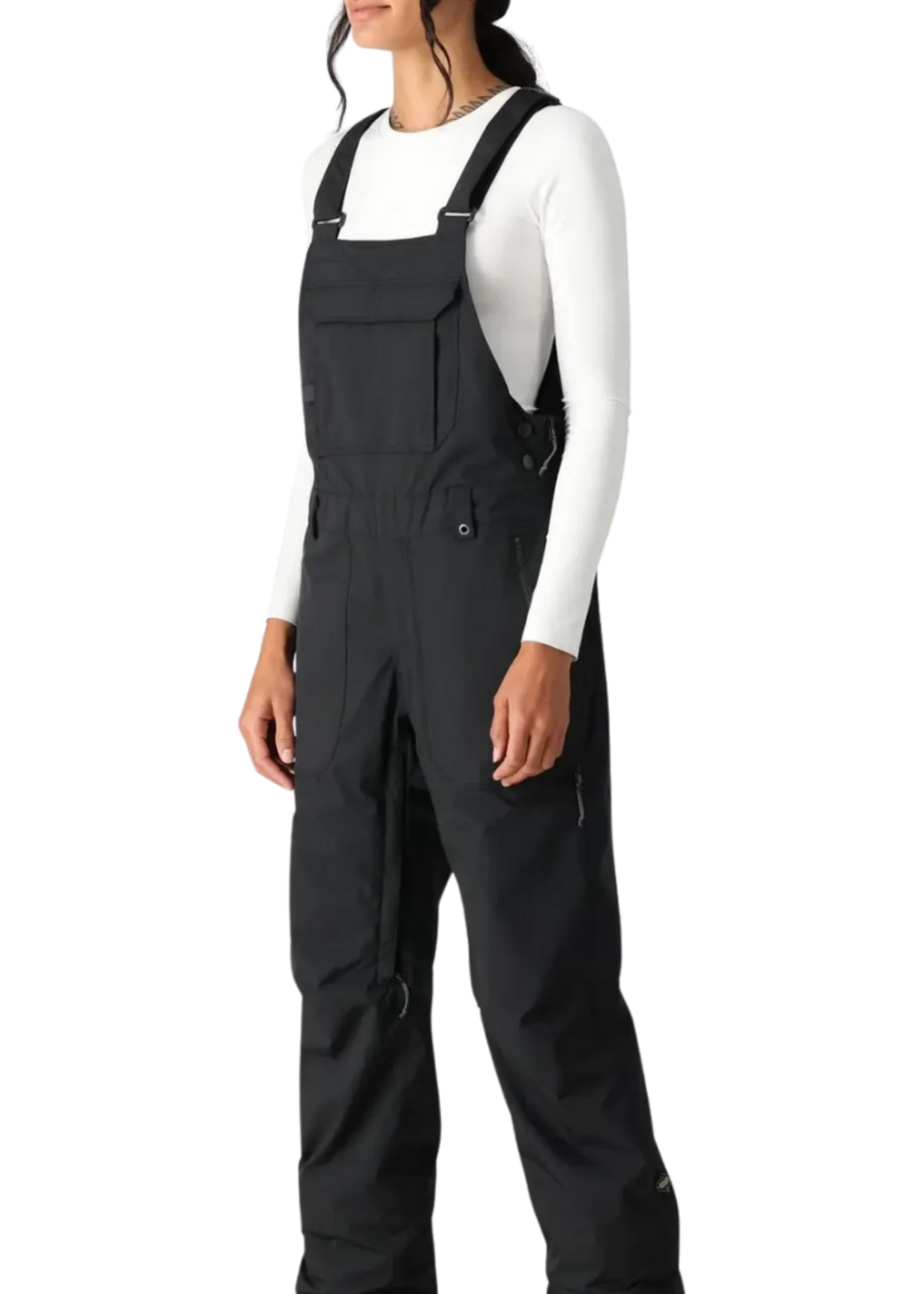 686 Women's Black Magic Insulated Bib | Black Geo Jacquard