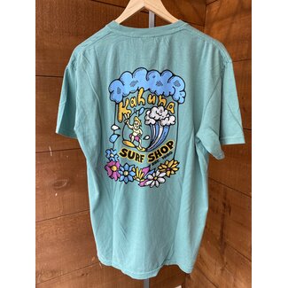 Kahuna Surf Shop Barrel Tee | Seafoam