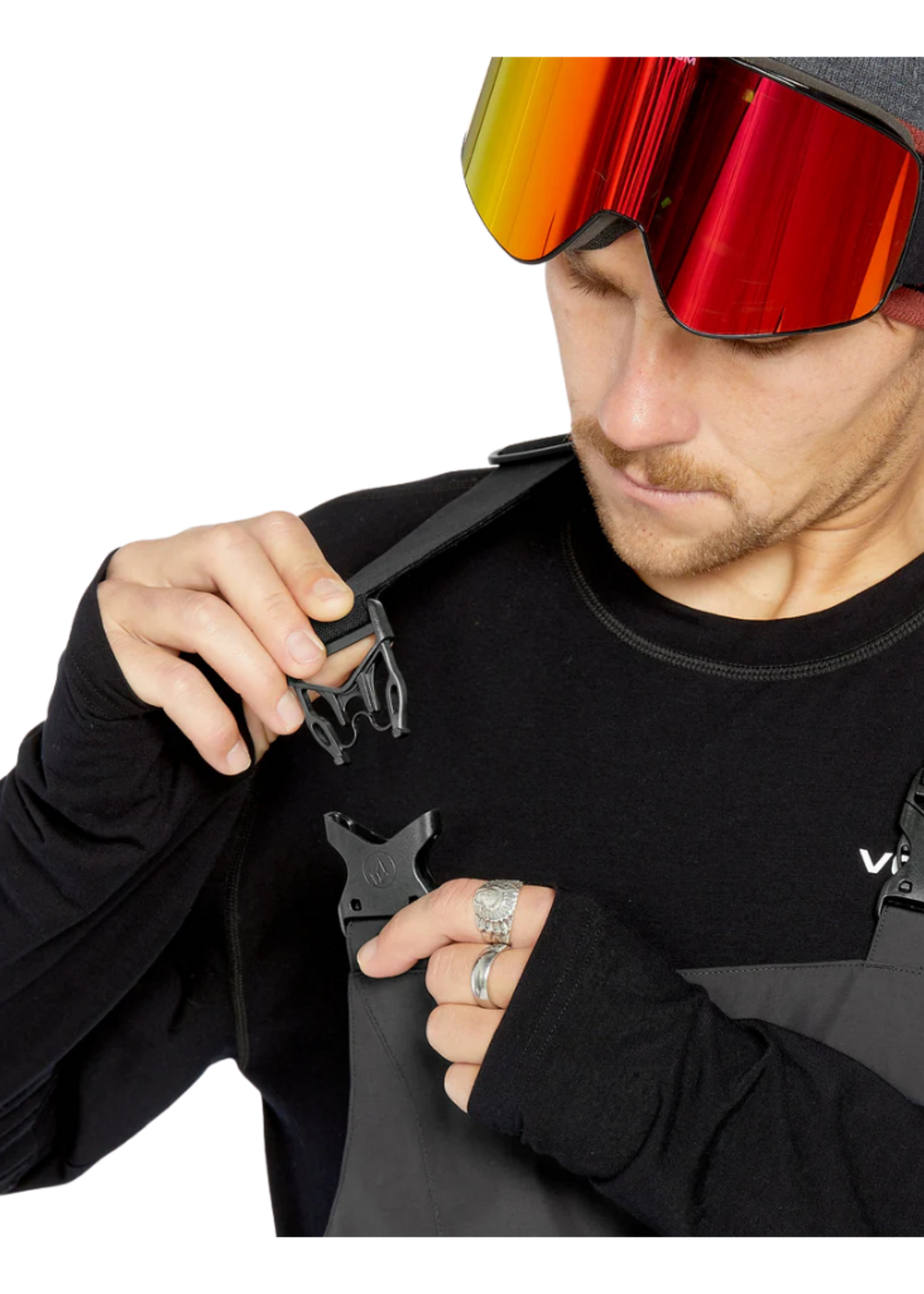 Volcom Men's V.CO  Sparta Bib Overall - Black