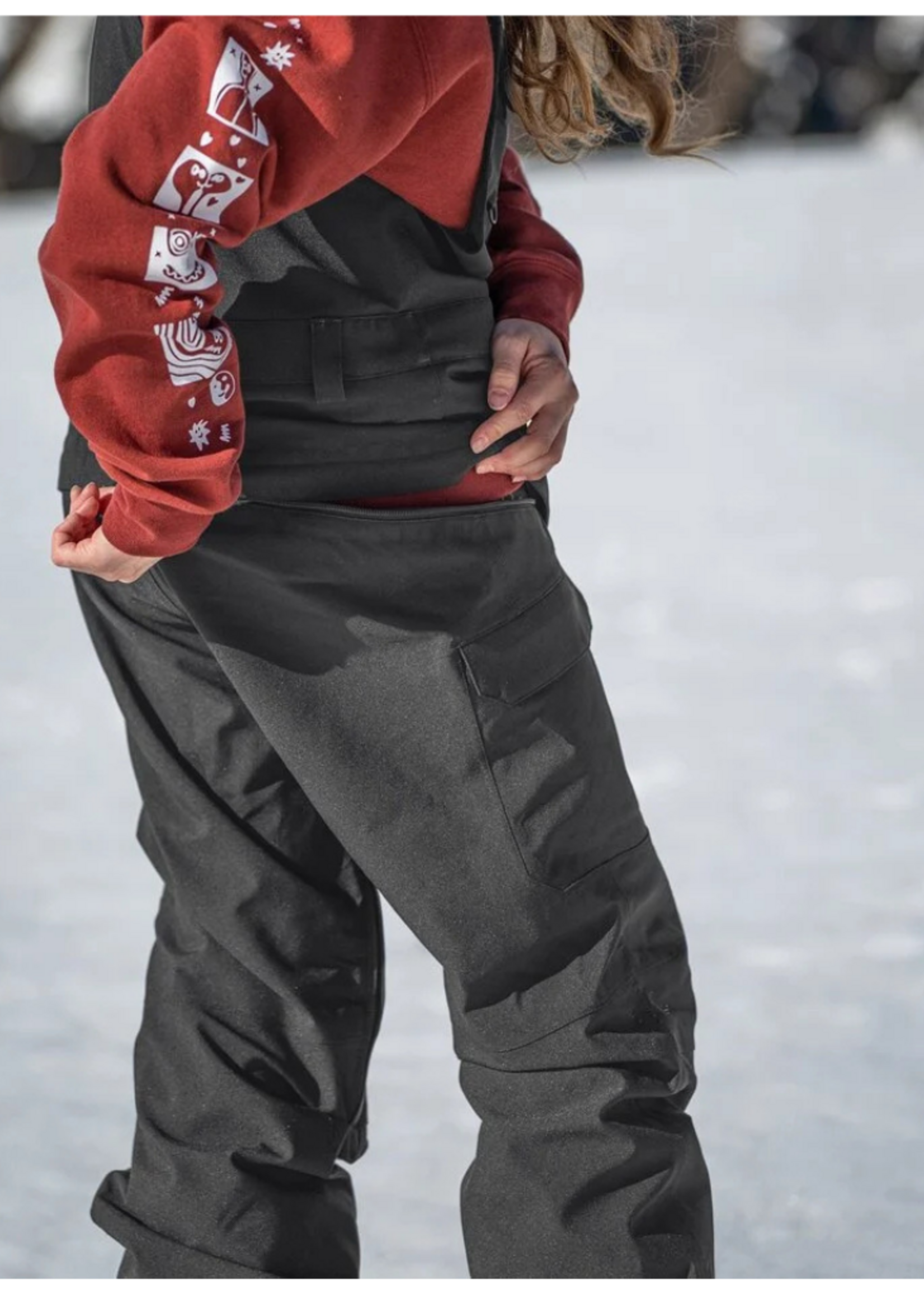 Volcom Women's Creston 3D Stretch Bib Overall - Black