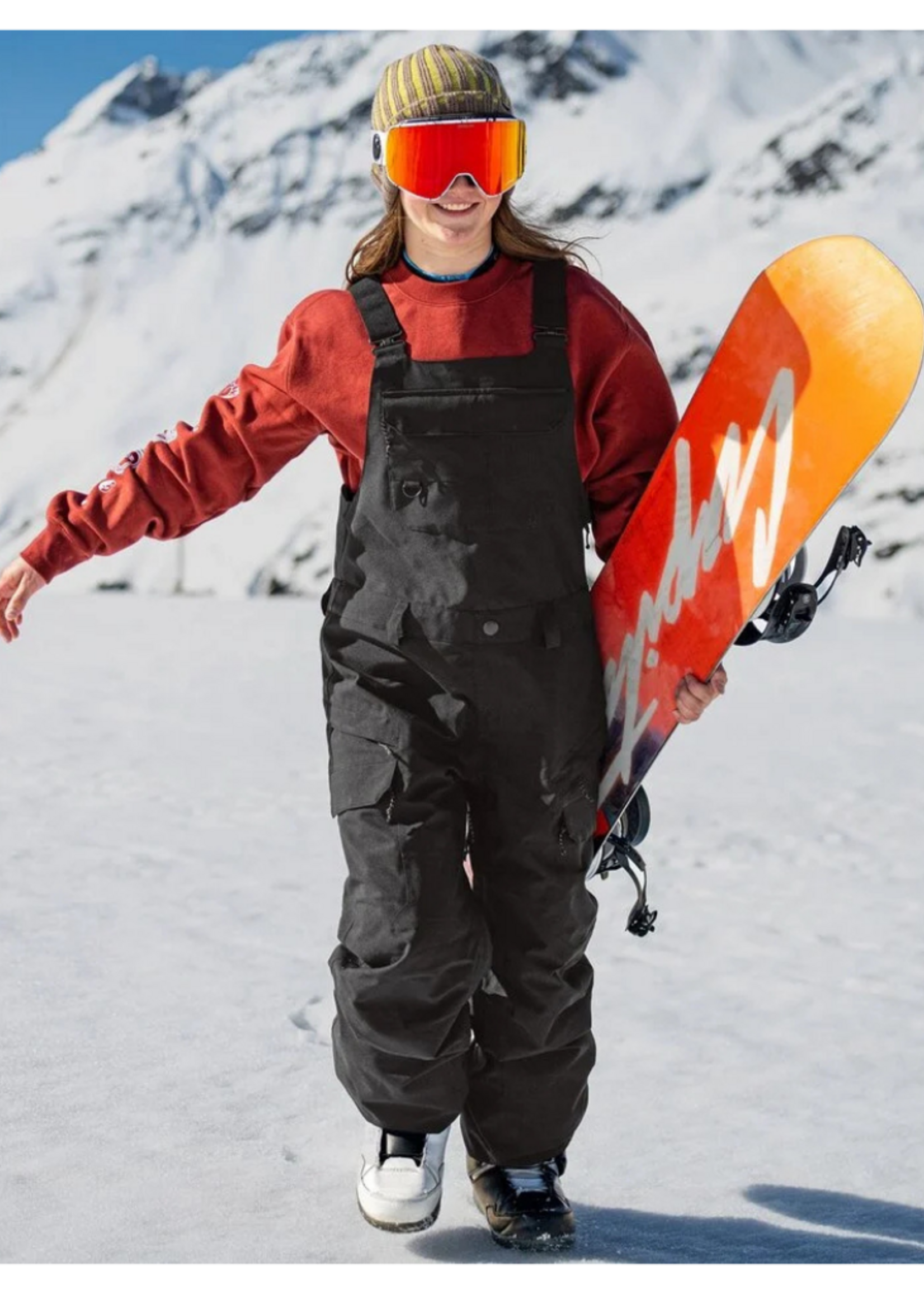 Volcom Women's Creston 3D Stretch Bib Overall - Black