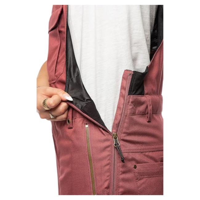 686 Women's Black Magic Insulated Bib - Dessert Rose