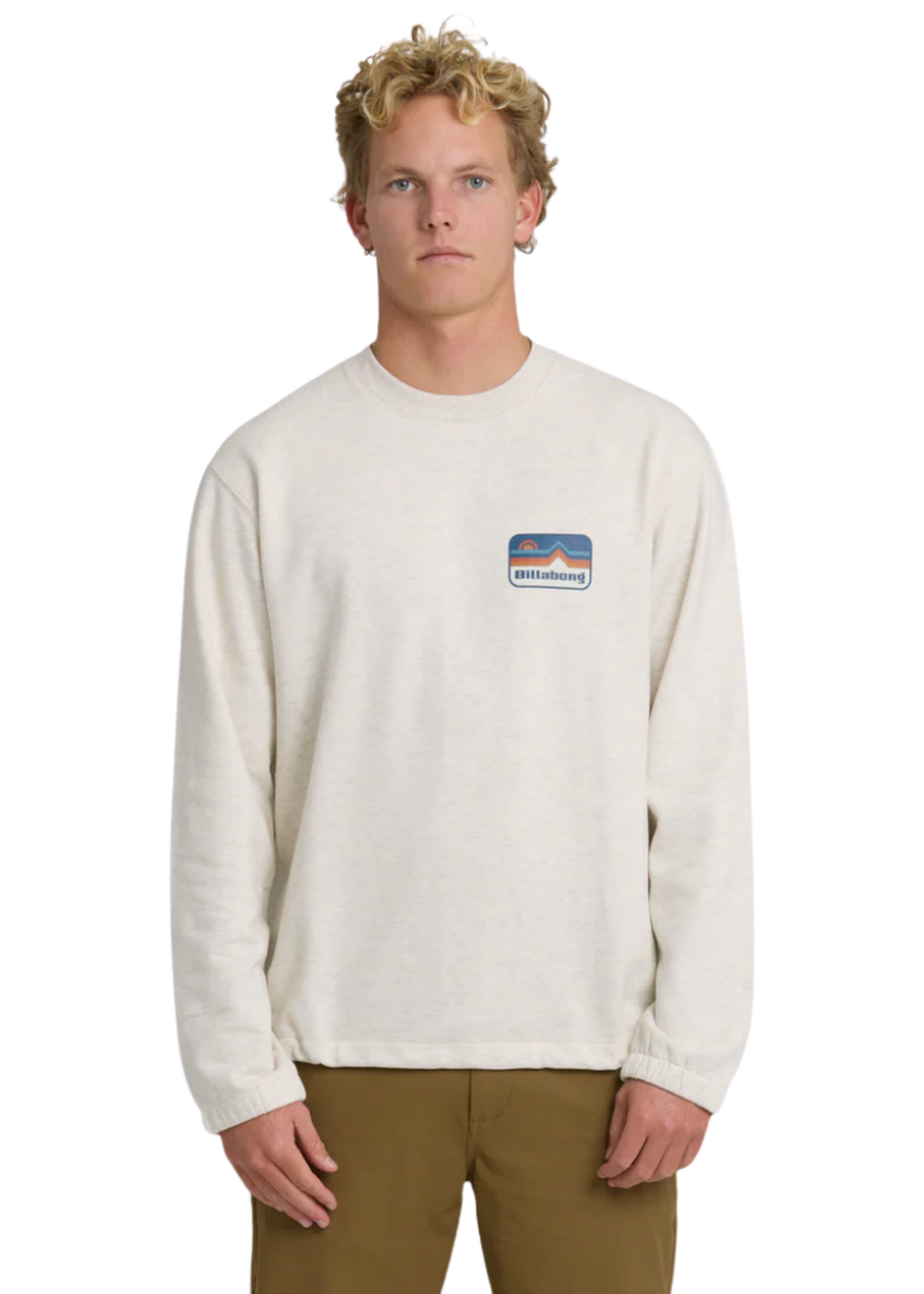 Billabong Men's Compass Crew | Oatmeal Heather
