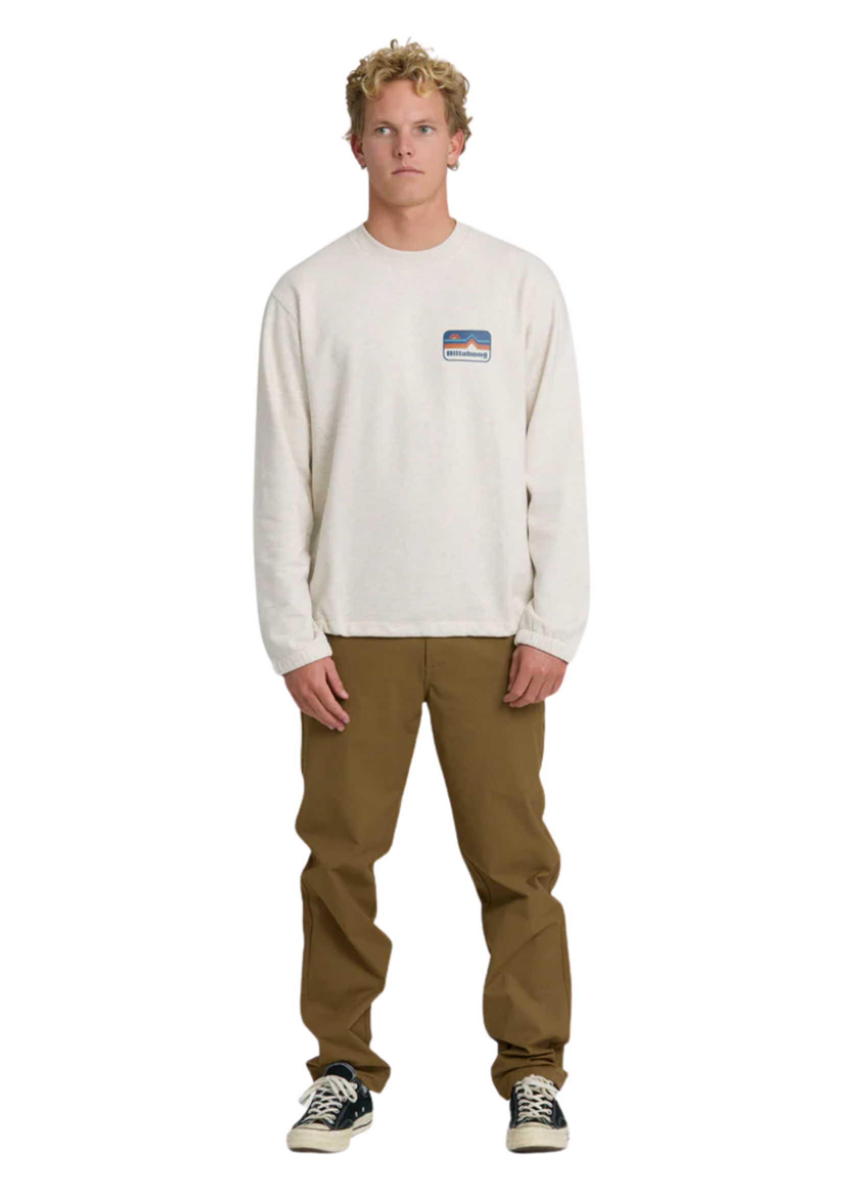 Billabong Men's Compass Crew | Oatmeal Heather