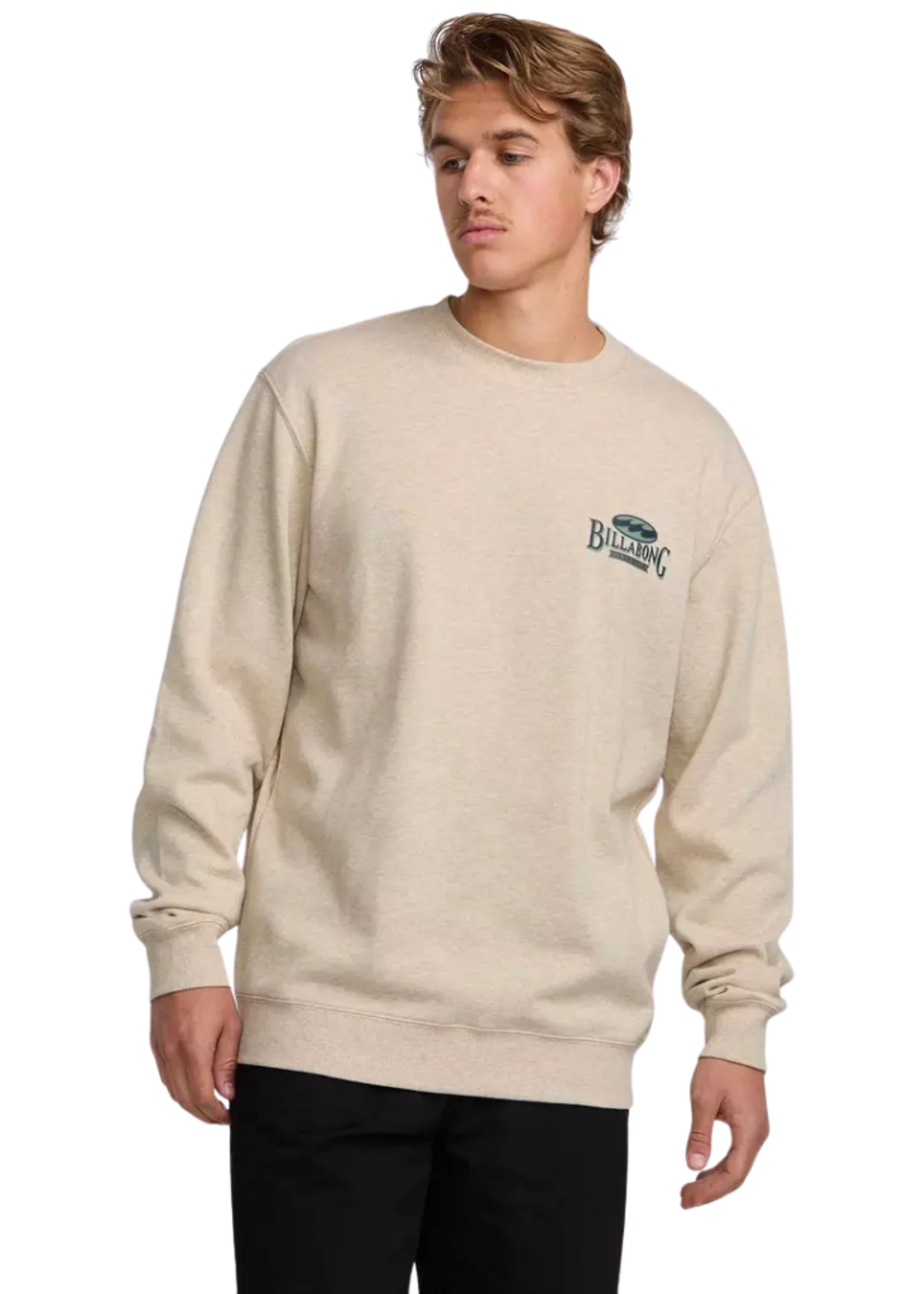 Billabong Men's Short Sands Crew | Oatmeal Heather