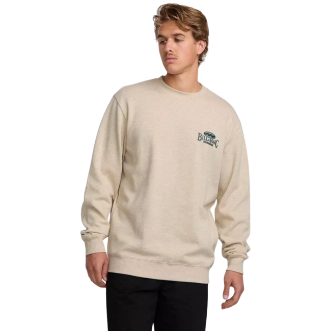 Billabong Men's Short Sands Crewneck sweater | Oatmeal Heather