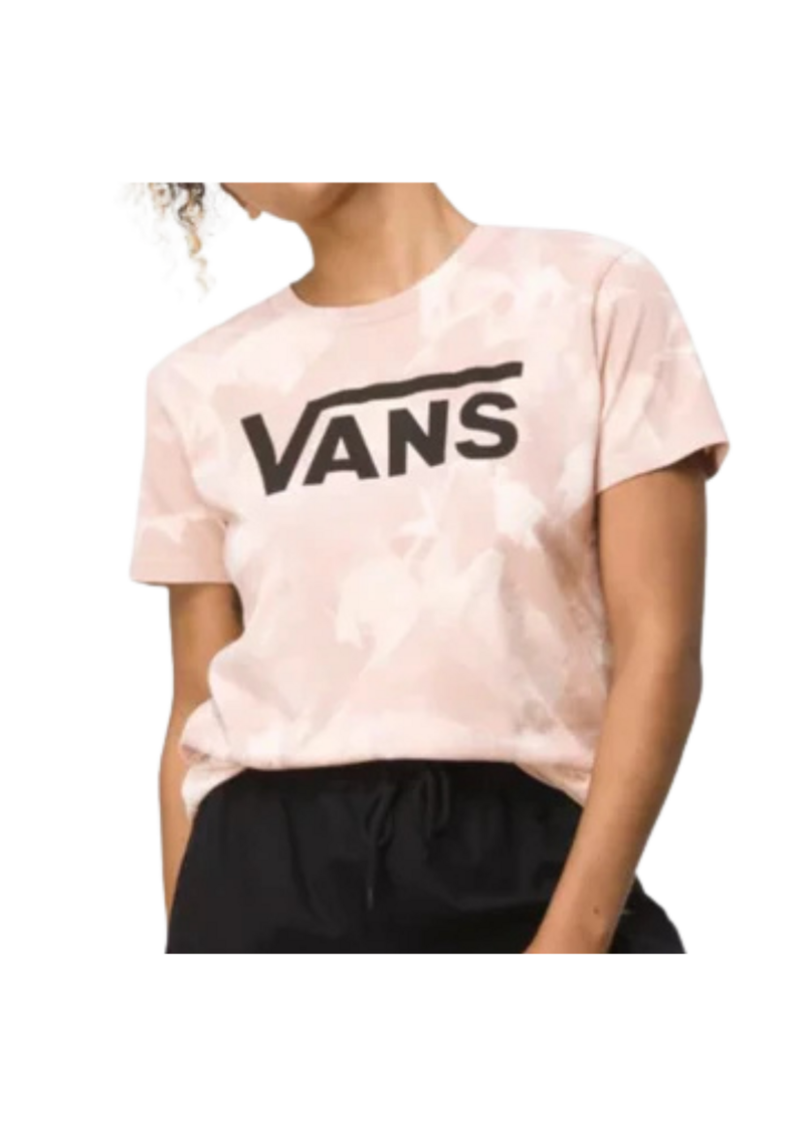 Vans Women's Logo Wash Tee - Peach Whip