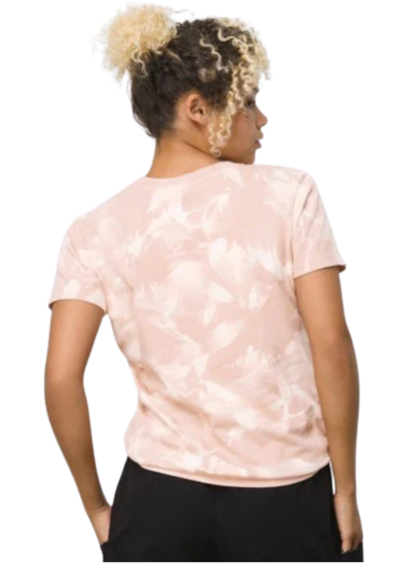 Vans Women's Logo Wash Tee - Peach Whip