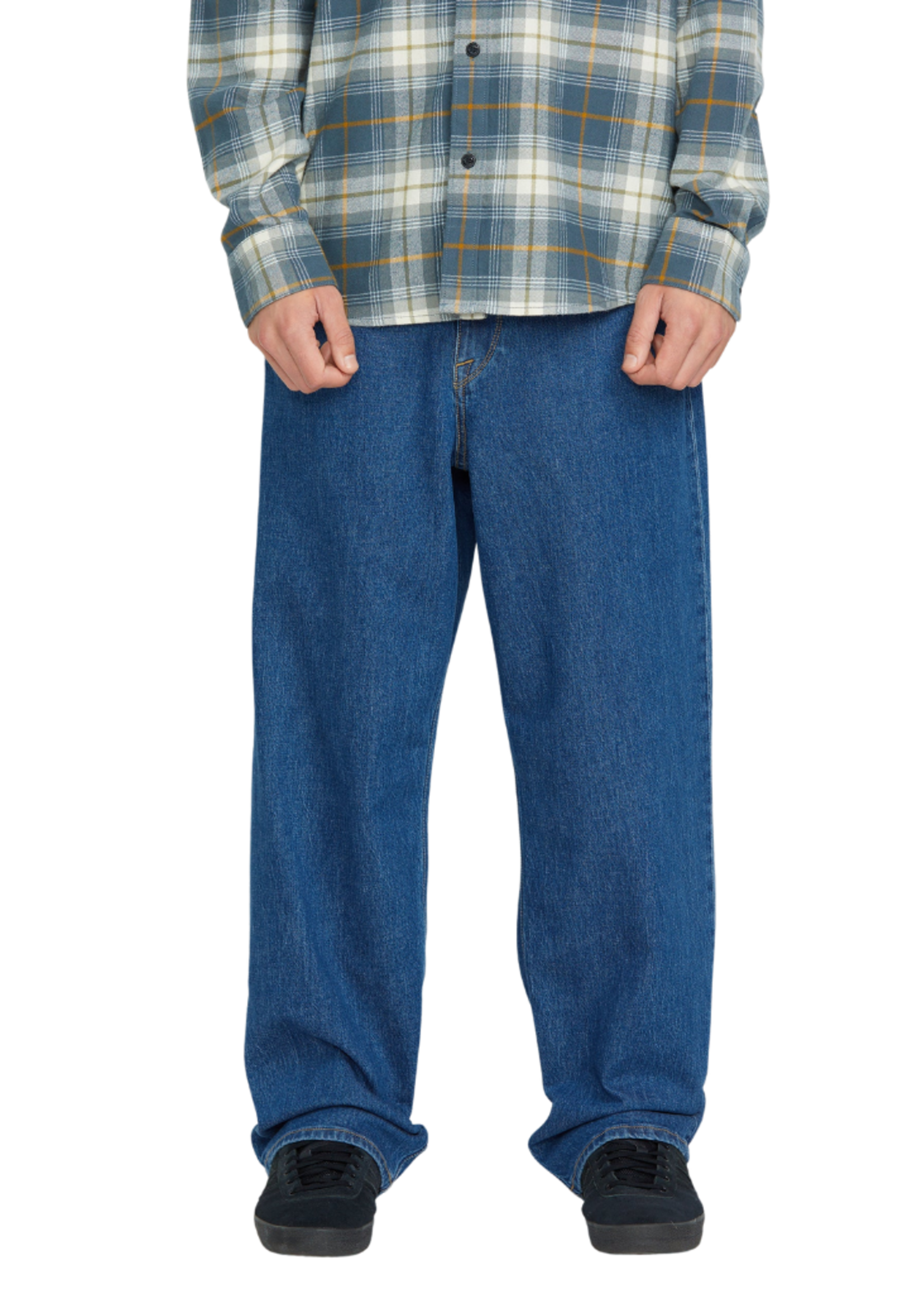 Volcom Men's Billow Denim Pant | Bold Blue