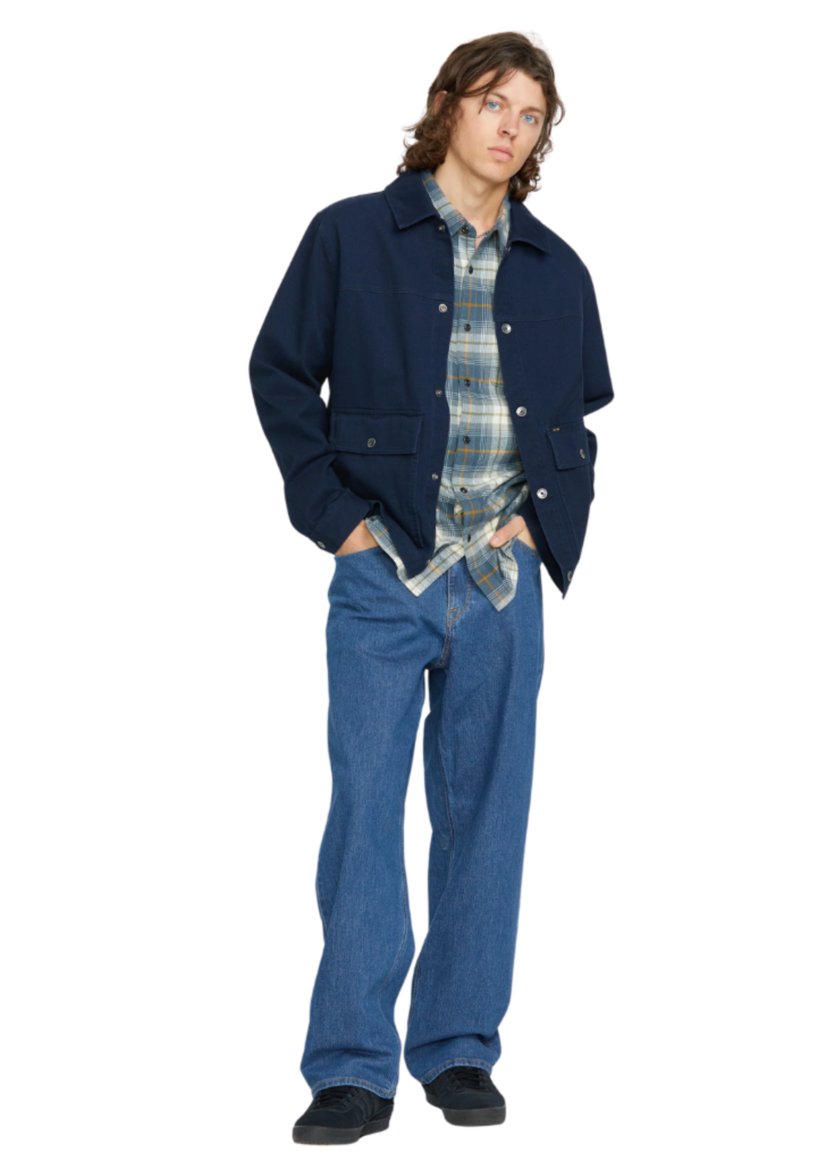 Volcom Men's Billow Denim Pant | Bold Blue