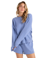 Volcom Women's Lived In Fleece Henley | Horizon Blue