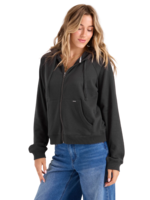 Volcom Women's Lived In Fleece Zip Hoodie | Vintage Black