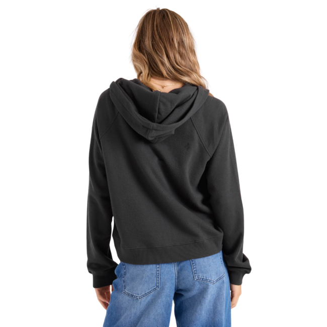 Volcom Women's Lived In Fleece Zip Hoodie | Vintage Black
