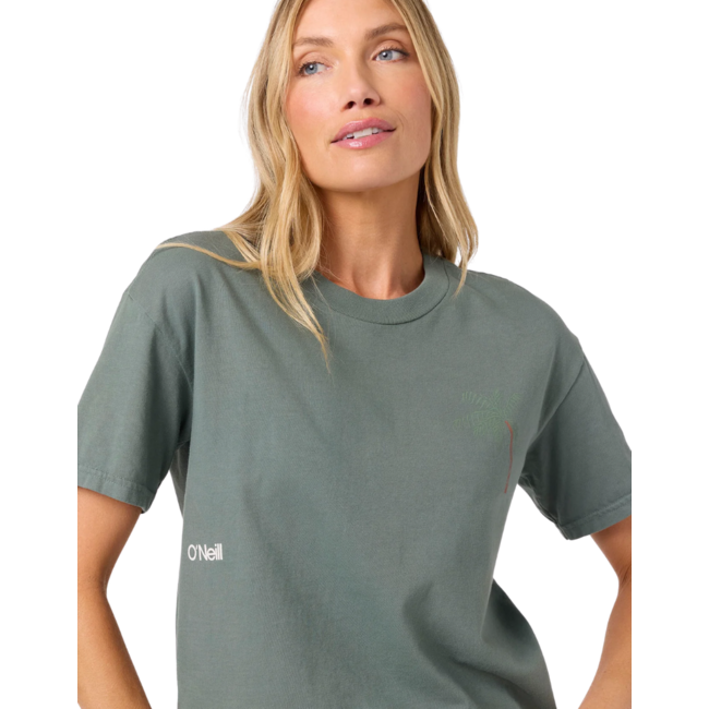O'Neill Women's OG Palms Away Tee | Blasam Green