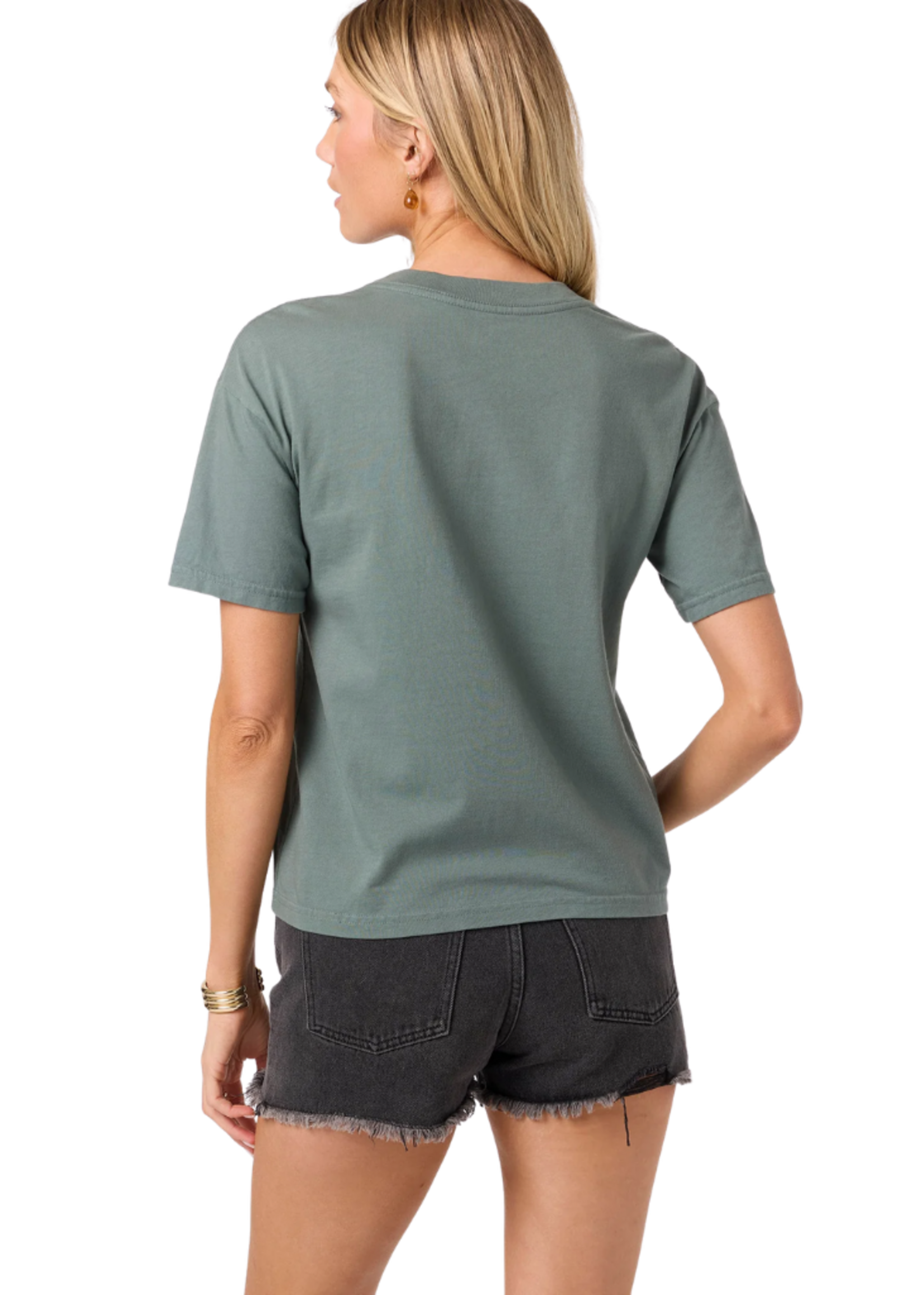 O'Neill Women's OG Palms Away Tee | Blasam Green