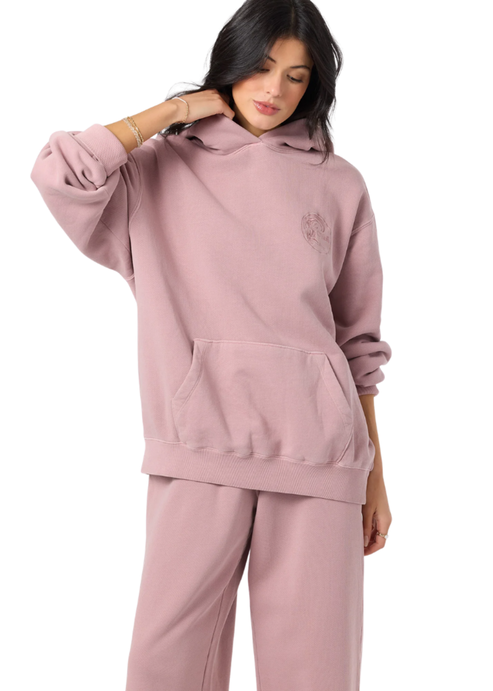 O'Neill Women's OG Circle Surfer Vintage Hoodie | Deauville Mauve