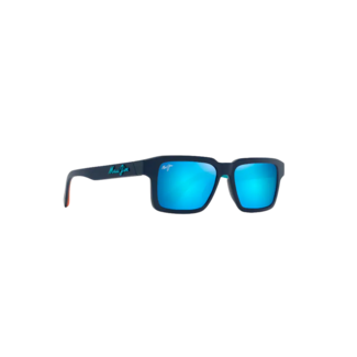 Maui Jim Kahiko Sunglasses | Matte Dark Blue/ Blue Hawaii
