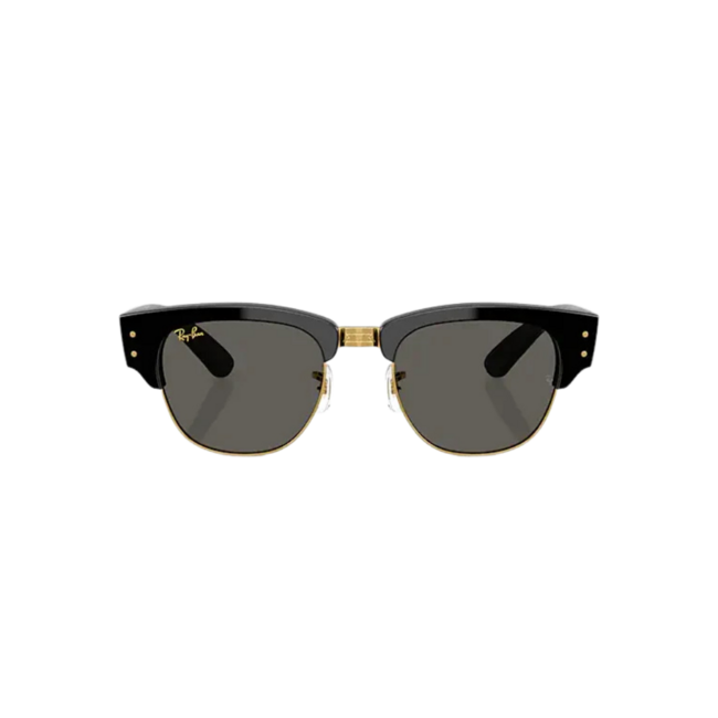 Ray-Ban Mega Clubmaster Sunglasses A$AP ROCKY Blacked Out - Black On Gold | Dark Grey