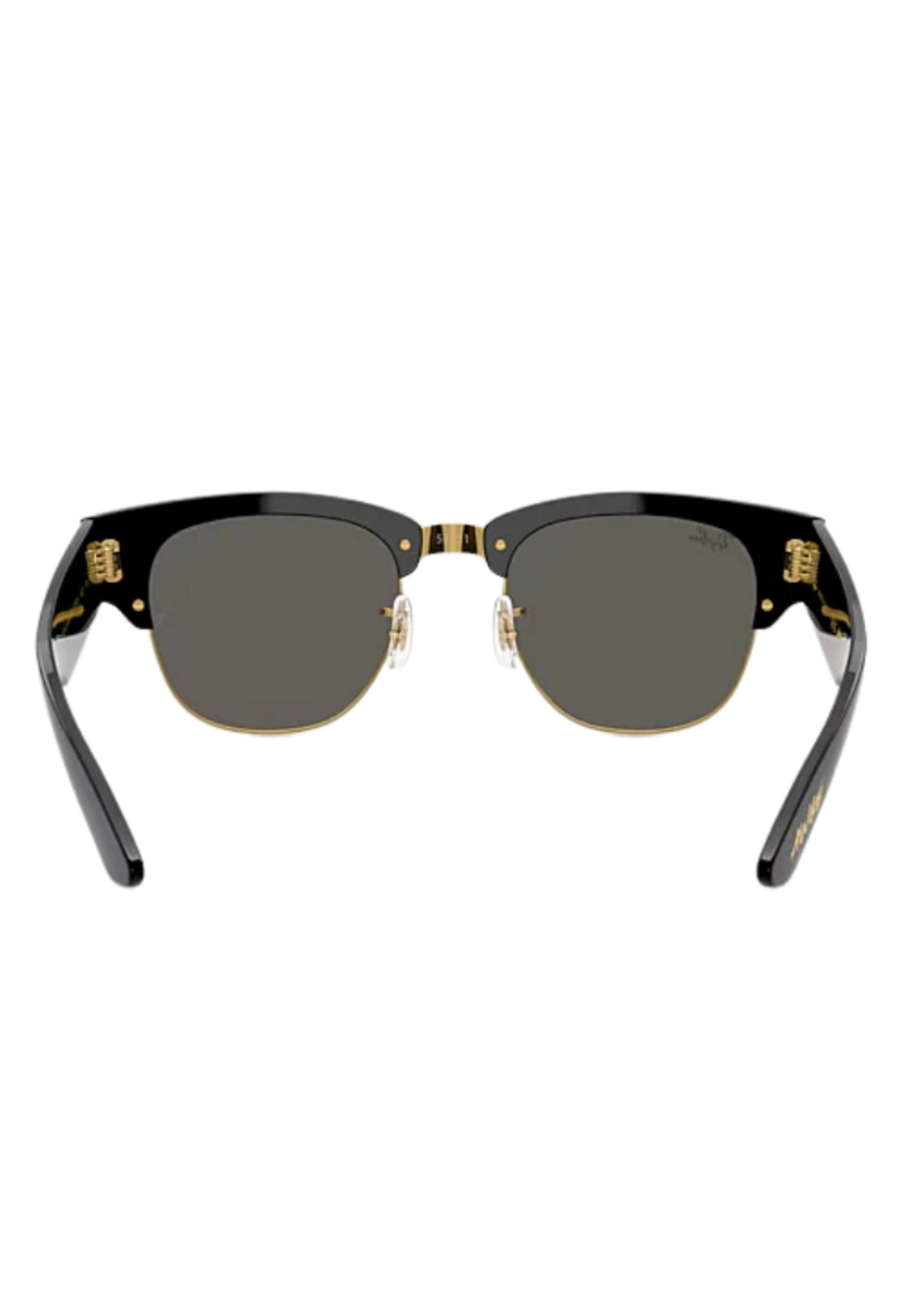 Ray-Ban Mega Clubmaster Sunglasses A$AP ROCKY Blacked Out - Black On Gold | Dark Grey