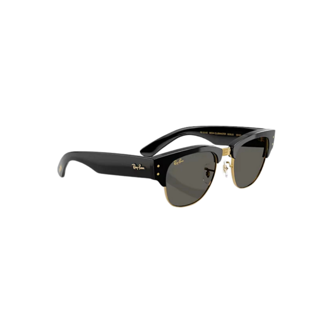 Ray-Ban Mega Clubmaster Sunglasses A$AP ROCKY Blacked Out - Black On Gold | Dark Grey