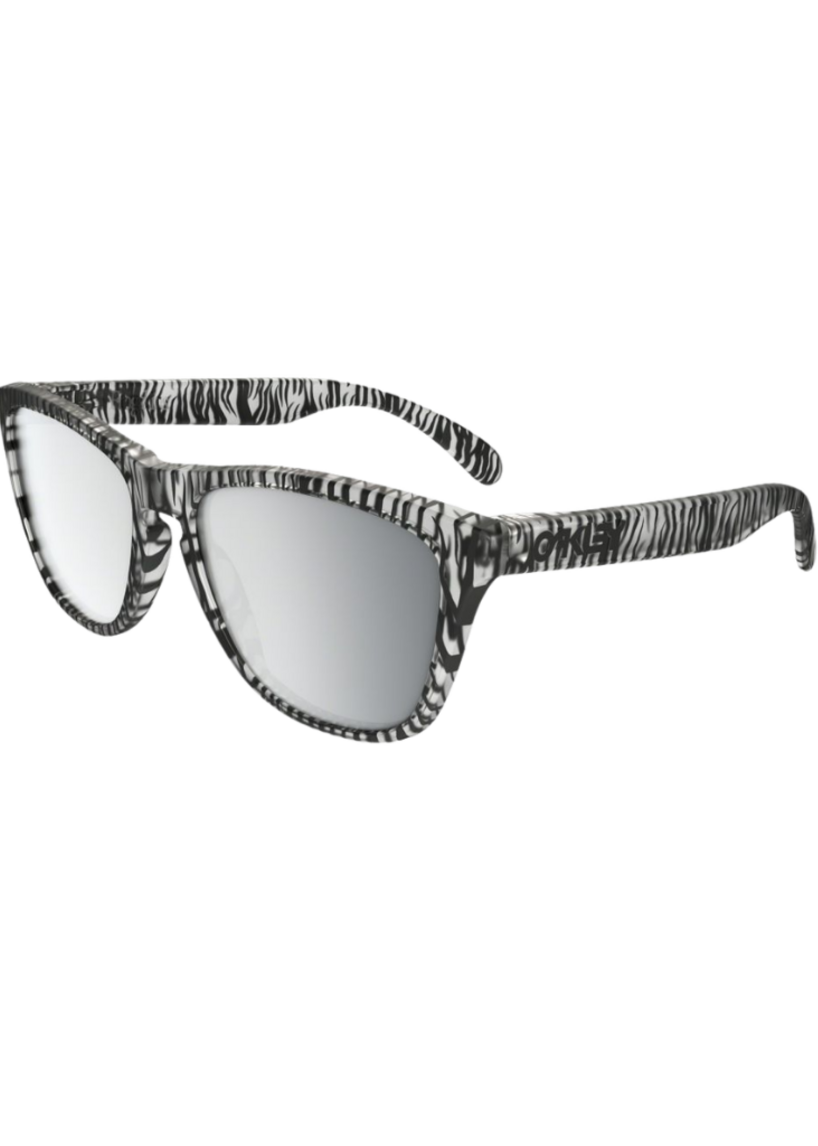 Oakley Frogskins Sunglasses - Matte Clear / Chrome Iridium