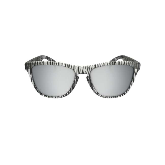 Oakley Frogskins Sunglasses - Matte Clear / Chrome Iridium