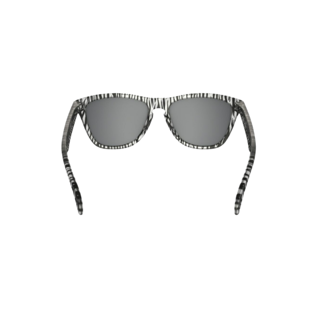 Oakley Frogskins Sunglasses - Matte Clear / Chrome Iridium