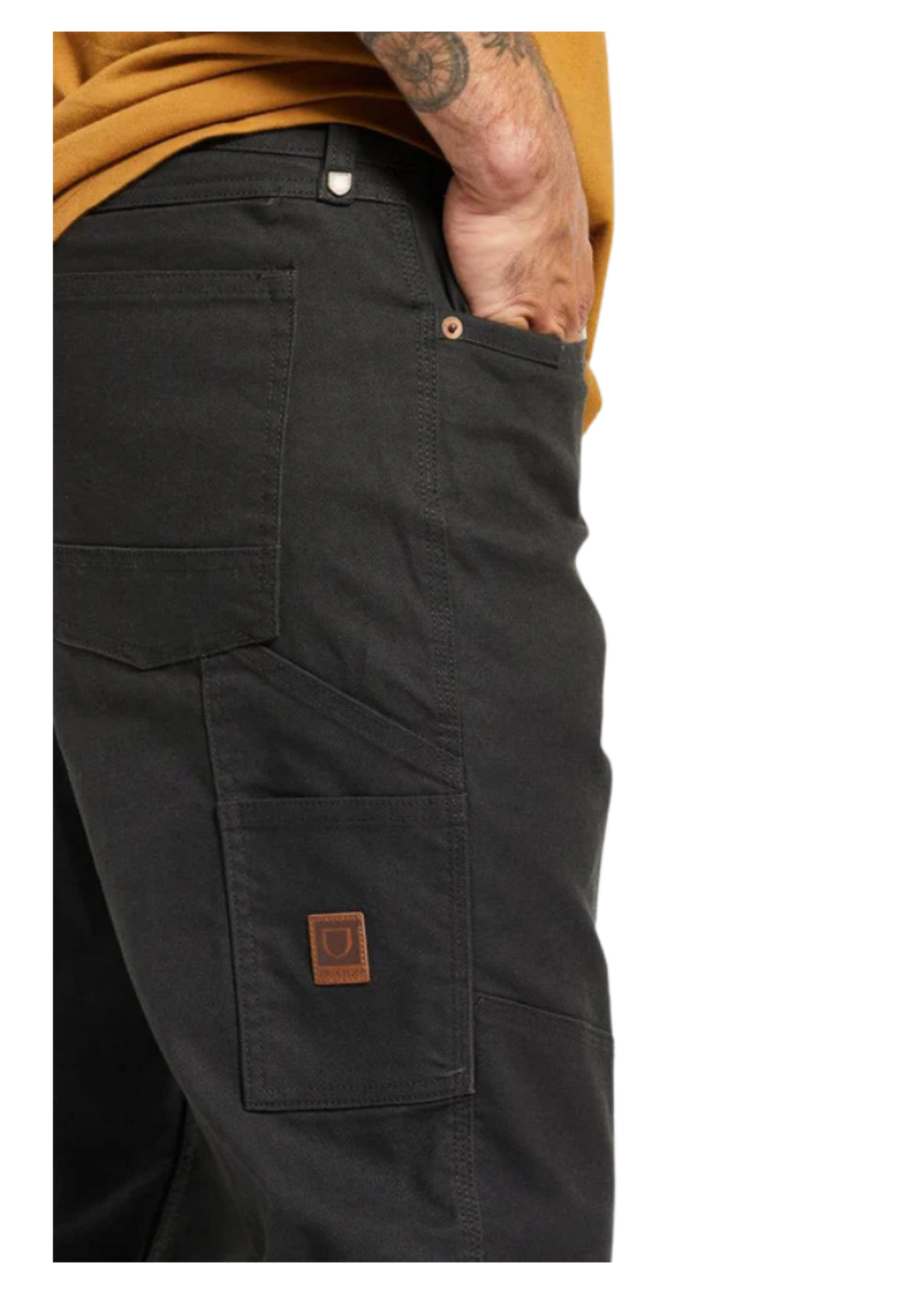 Brixton Men's Builders Carpenter Stretch Pant | Washed Black