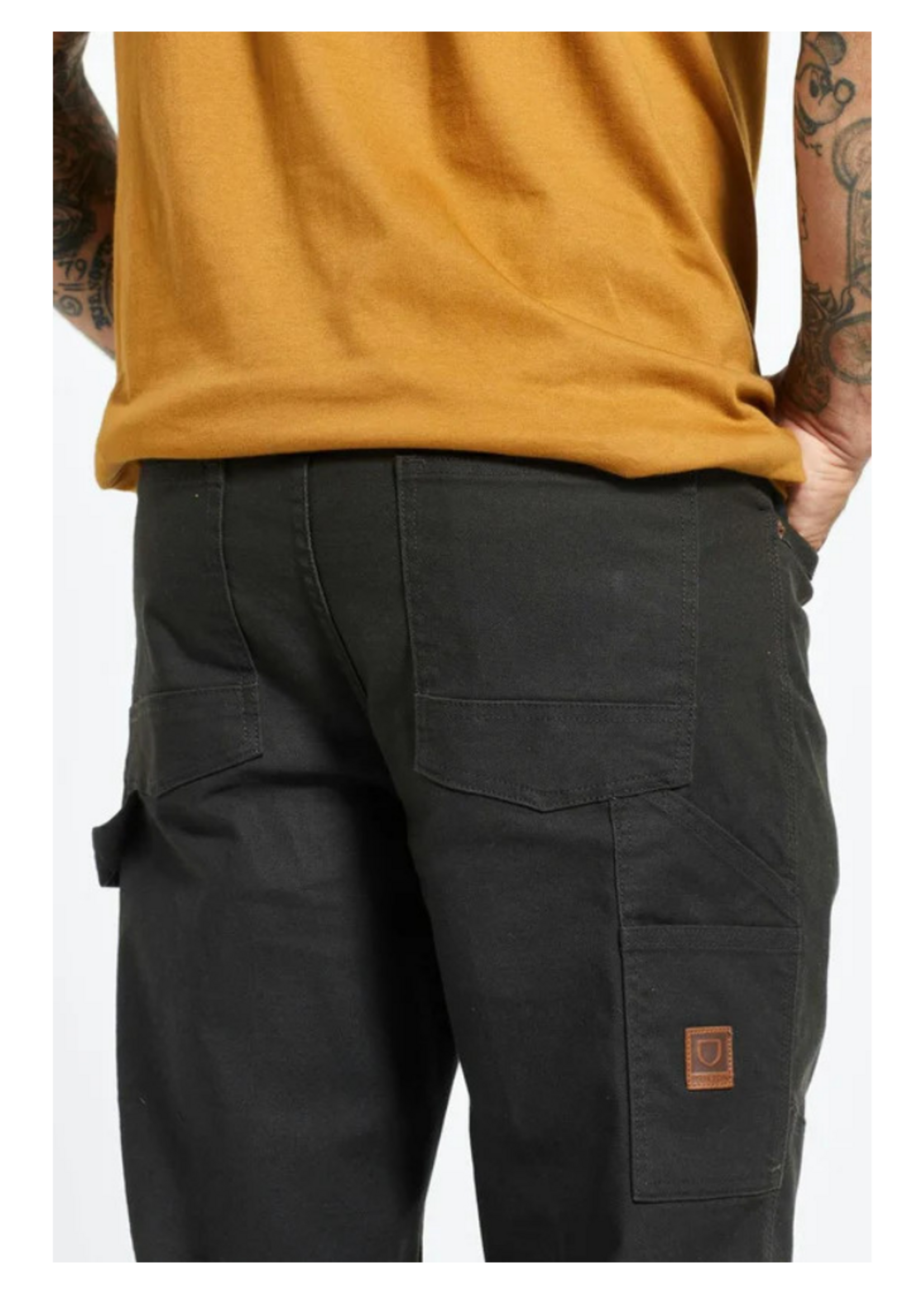 Brixton Men's Builders Carpenter Stretch Pant | Washed Black