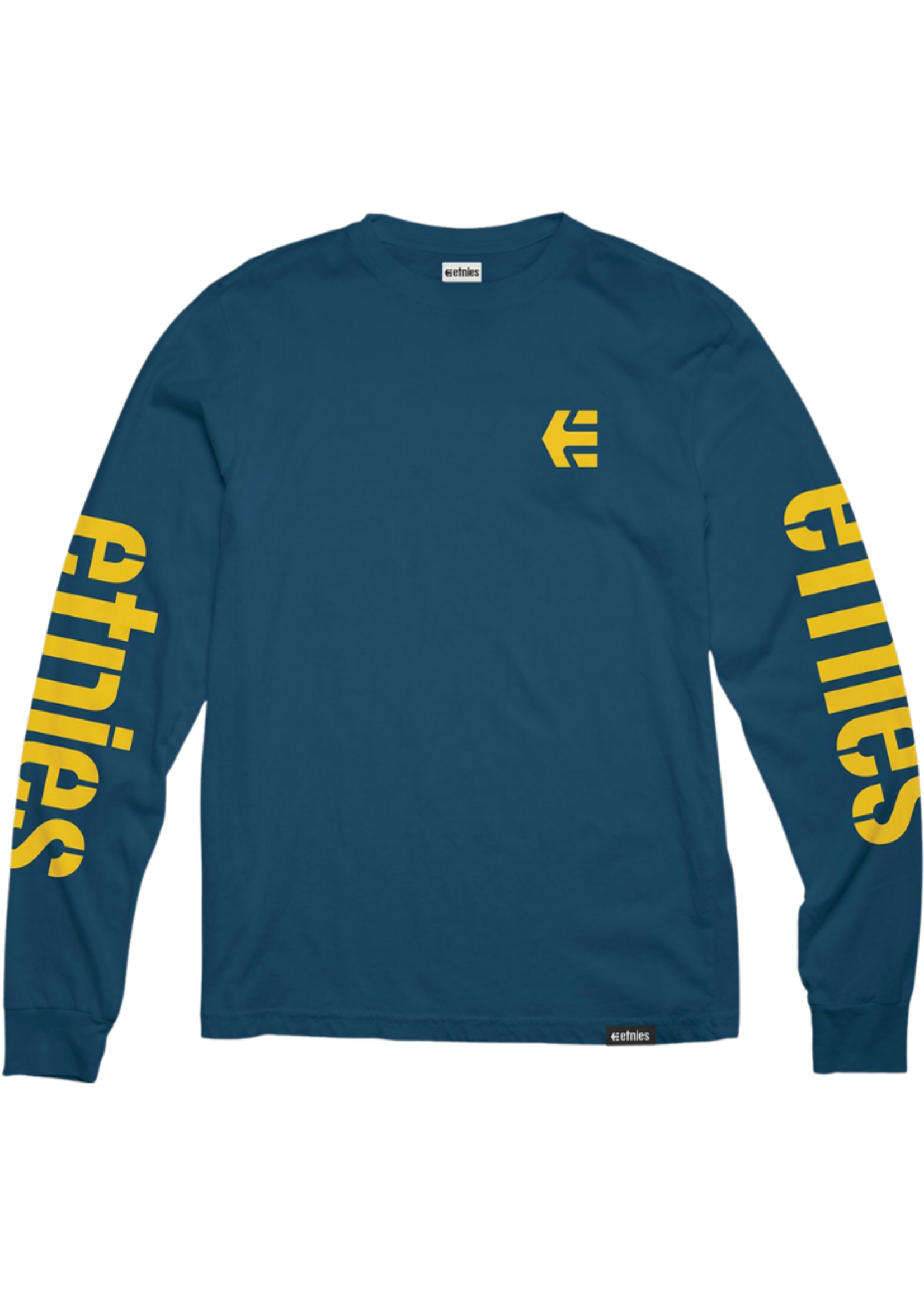 Etnies Men's Icon Long Sleeve Tee | Navy / Yellow