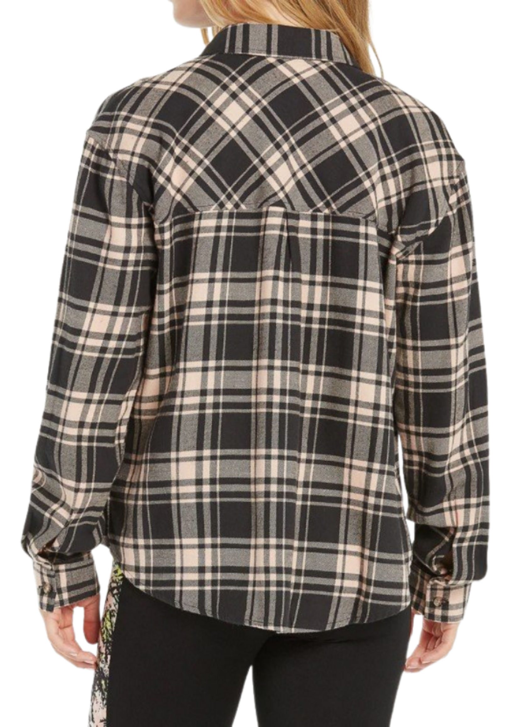 Volcom Women's Plaid To Meet U Long Sleeve