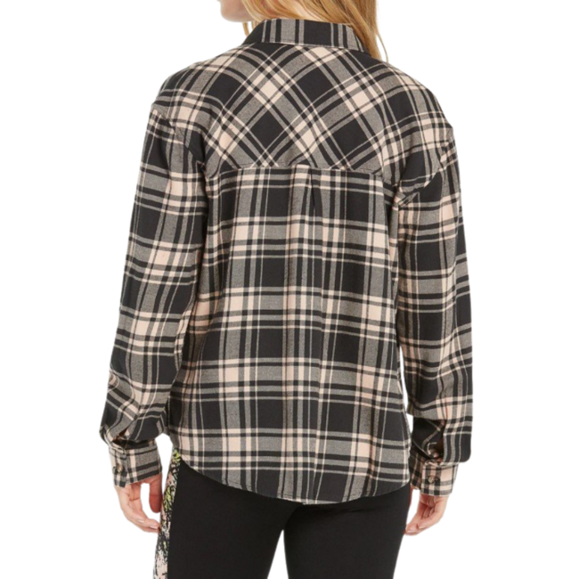 Volcom Women's Plaid To Meet U Long Sleeve