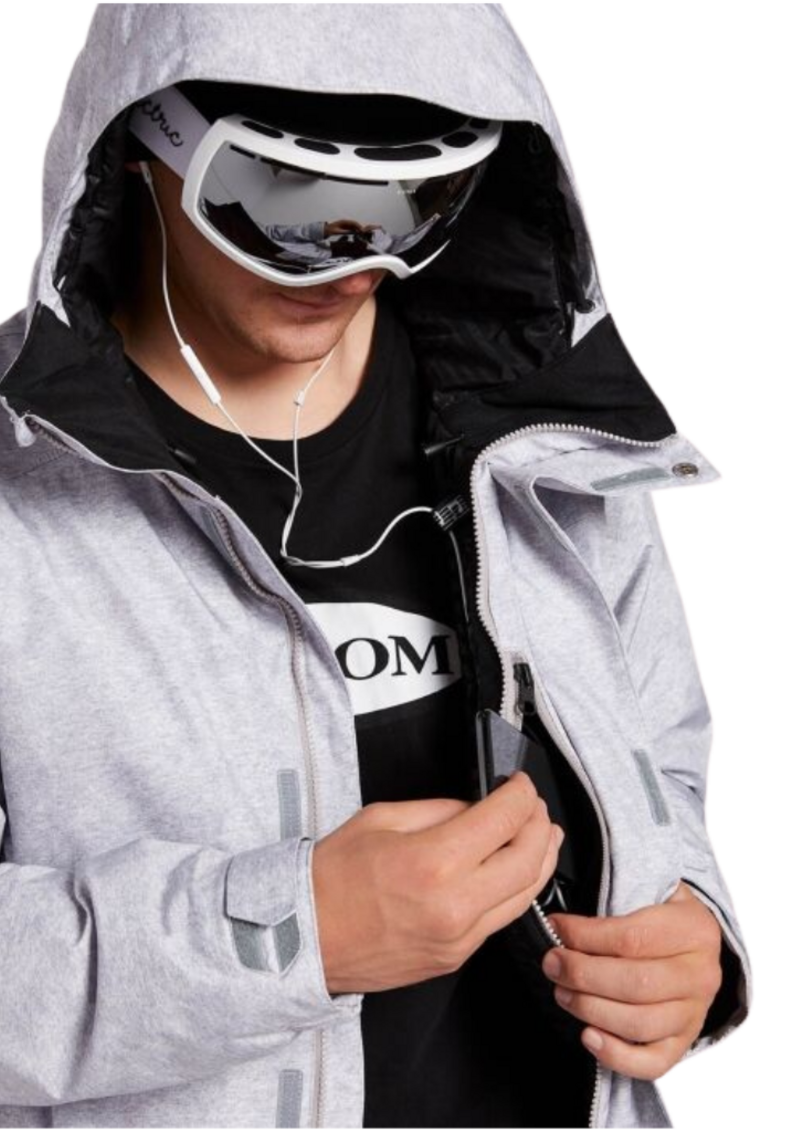 Volcom Men's GORE-TEX Insulated Jacket - Heather Grey