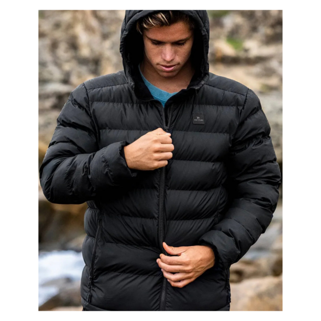 Rip Curl Men's Anti Series Elite Puff Hood Jacket | Black