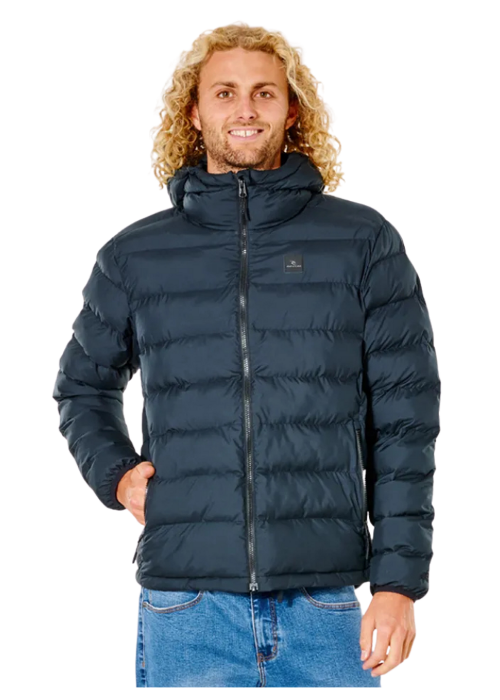 Rip Curl Men's Anti Series Elite Puff Hood Jacket | Black