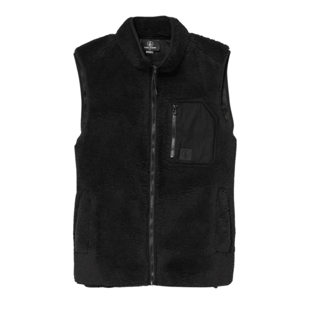 Volcom Men's Muzzer Fuzzer Vest - Black