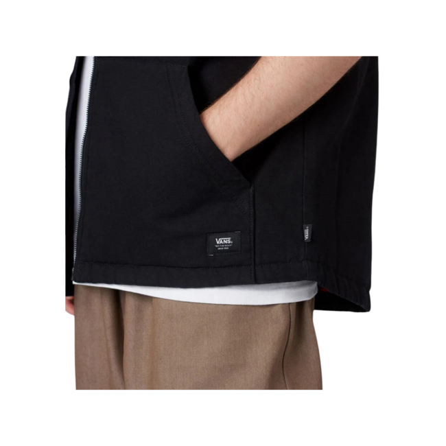 Vans Men's Plaid Talbot Vest -  Black / Taos Taupe